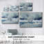 Toile tendue avec toile bleue Cloudscape-467444544