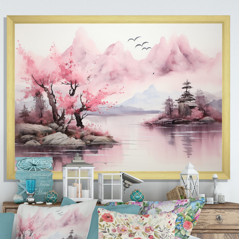«Tranquil Forest Oasis IV», reproduction sur toile, H 24 po x l 32 po x P 1 po, Cadre doré à une seule photo