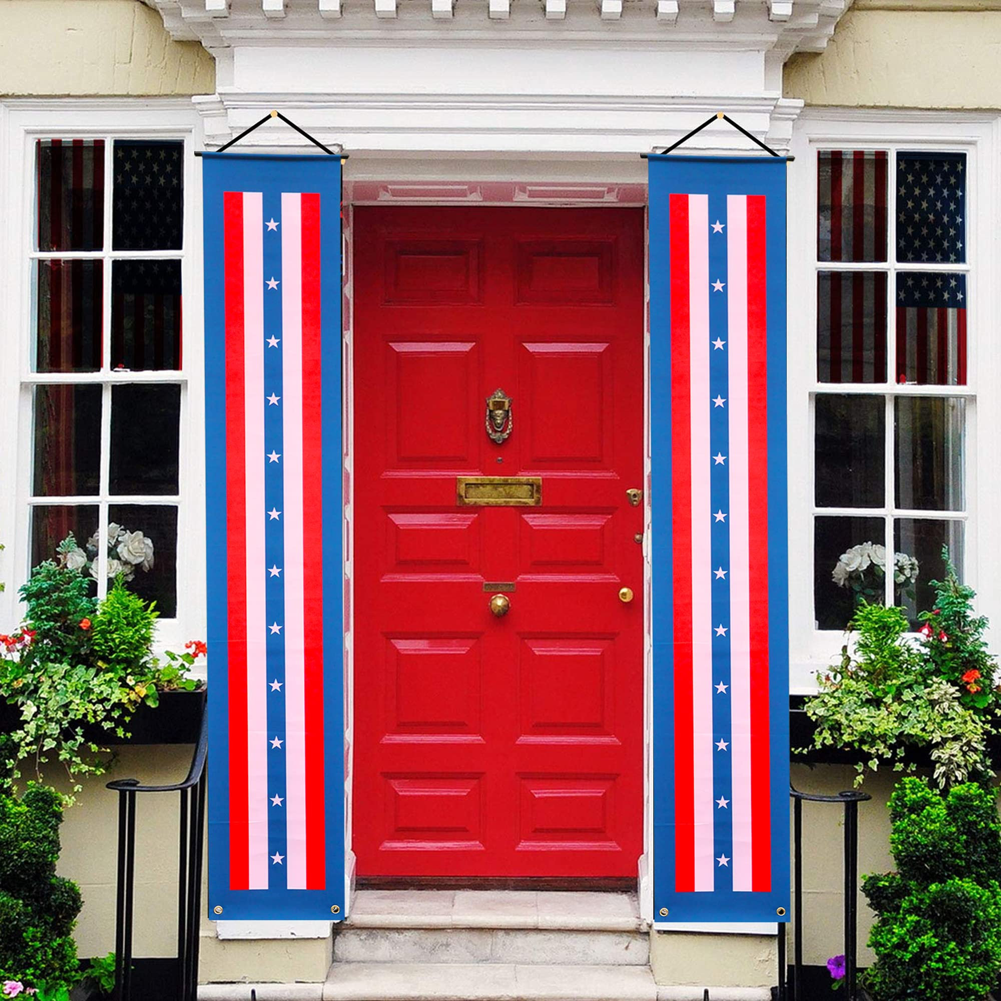 The Holiday Aisle® Veterens Day Patriotic Decorations Porch Sign Banner ...
