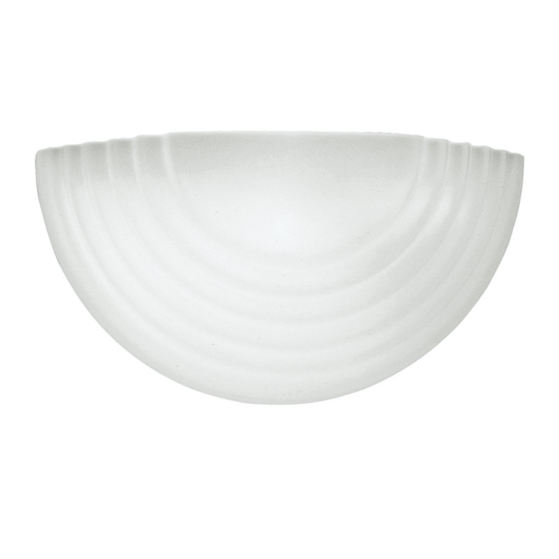 5542D2A7725946C4B6D7191BB40F8561 One-Light Wall Sconce White Glass Diffuser, No
