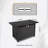 25" H X 42" W Steel Outdoor Fire Pit Table With Lid