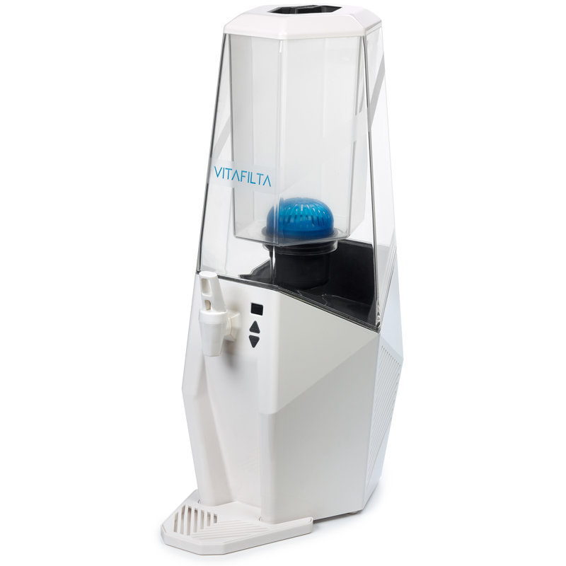 VitaFilta White Countertop Top Loading Electric Filtered Water Dispenser