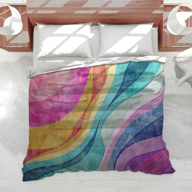 Abstract Bedding Art Duvet Cover Eclectic, Twin Duvet Cover