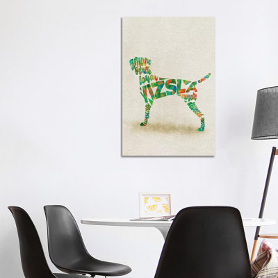 Vizsla 1 Piece Wrapped Canvas Wall Art