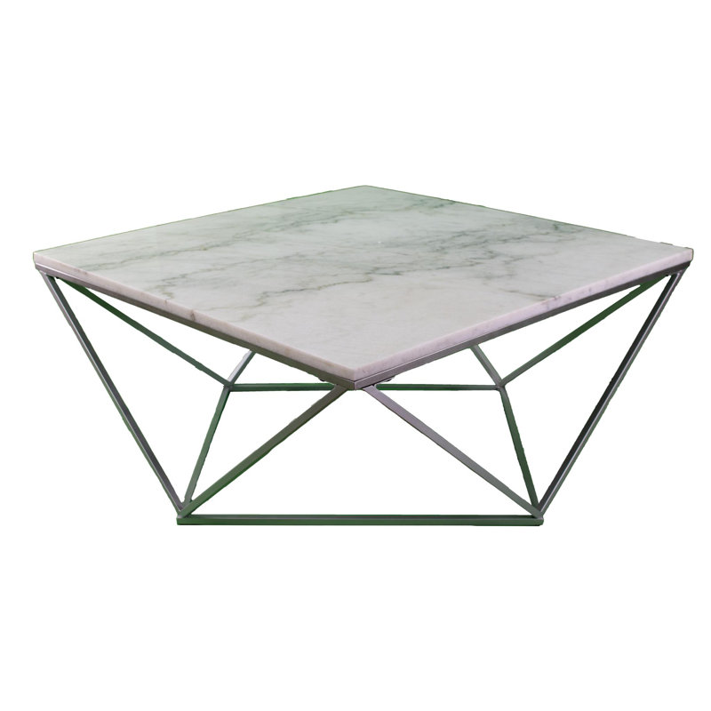 Aaliyah Genuine Marble Top Cocktail Table