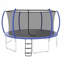 Trampoline durable de 14 pi avec filet de sécurité, structure thermolaquée et matériaux résistants aux rayons UV pour un plaisir extérieur durable