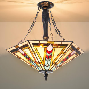 Tiffany 5 - Light Dimmable Geometric Chandelier