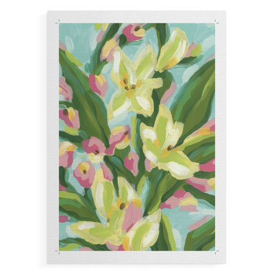Floral Vibration I -Canvas Print Only - NOT FRAMED