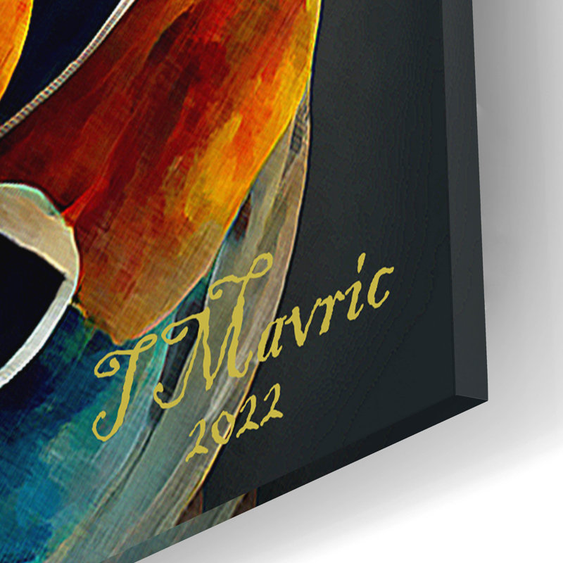 «Reflection» par Tanya Mavric, art mural en verre acrylique, H 16 po x l 12 po x P 0,13 po
