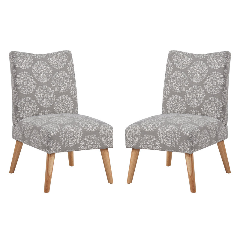 Chaise parsons Jake, Médaillon en pierre