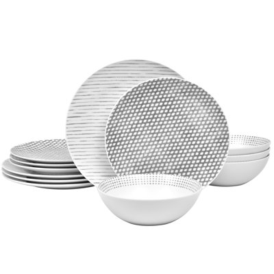 Service de table 12 pièces Noritake Hammock - Coupe, service pour 4
