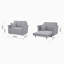 Chaise convertible en polyester Herminda-1650901707