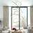 47" Led Pendant Lighting 5 Tiers Stainless Steel Extra-slim Hoop Chandelier