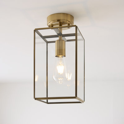 Reba Clear Glass Flush Mount