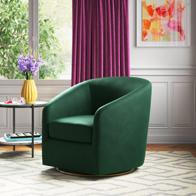 Holden Velvet Swivel Accent Chair