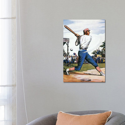 Casey at the Bat, 1888 1 Piece Wrapped Canvas Painting
