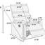 Fauteuil inclinable en tissu Burlap-401111502