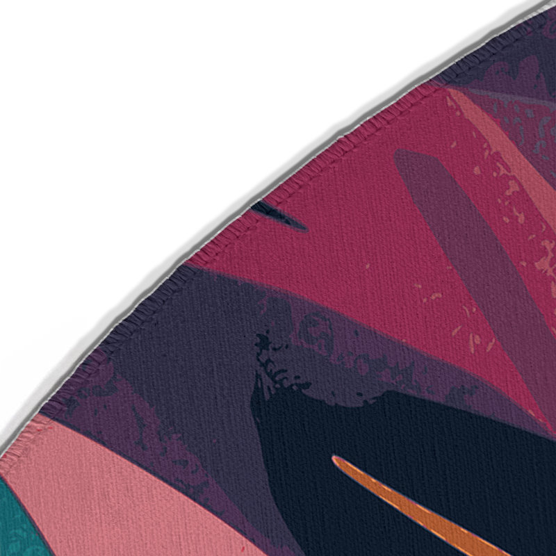 Nexus Burst Indoor And Outdoor Area Rug, Round 5'