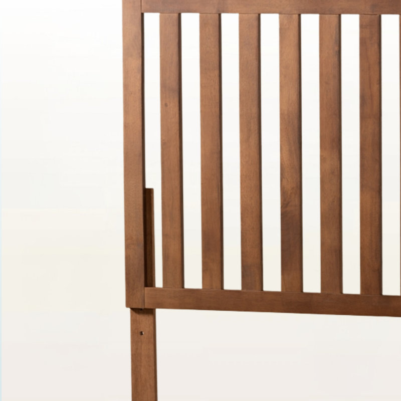 Ellison modern & contemporary Queen Size Headboard with Rustic Oak, 49.7'' H X 60.99'' W X 0.60'' D, Queen