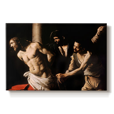 The Flagellation of Christ (Rouen Version)-Caravaggio-Gallery Wrapped Canvas-c. 1607