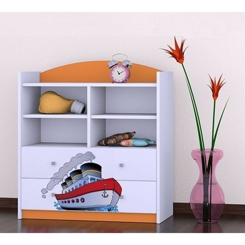 Gia 96cm H X 86cm W Kids Cube, Orange
