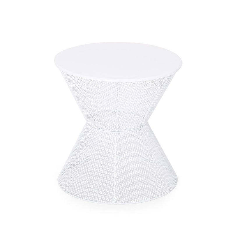 NEVADA SIDE TABLE, Matte White