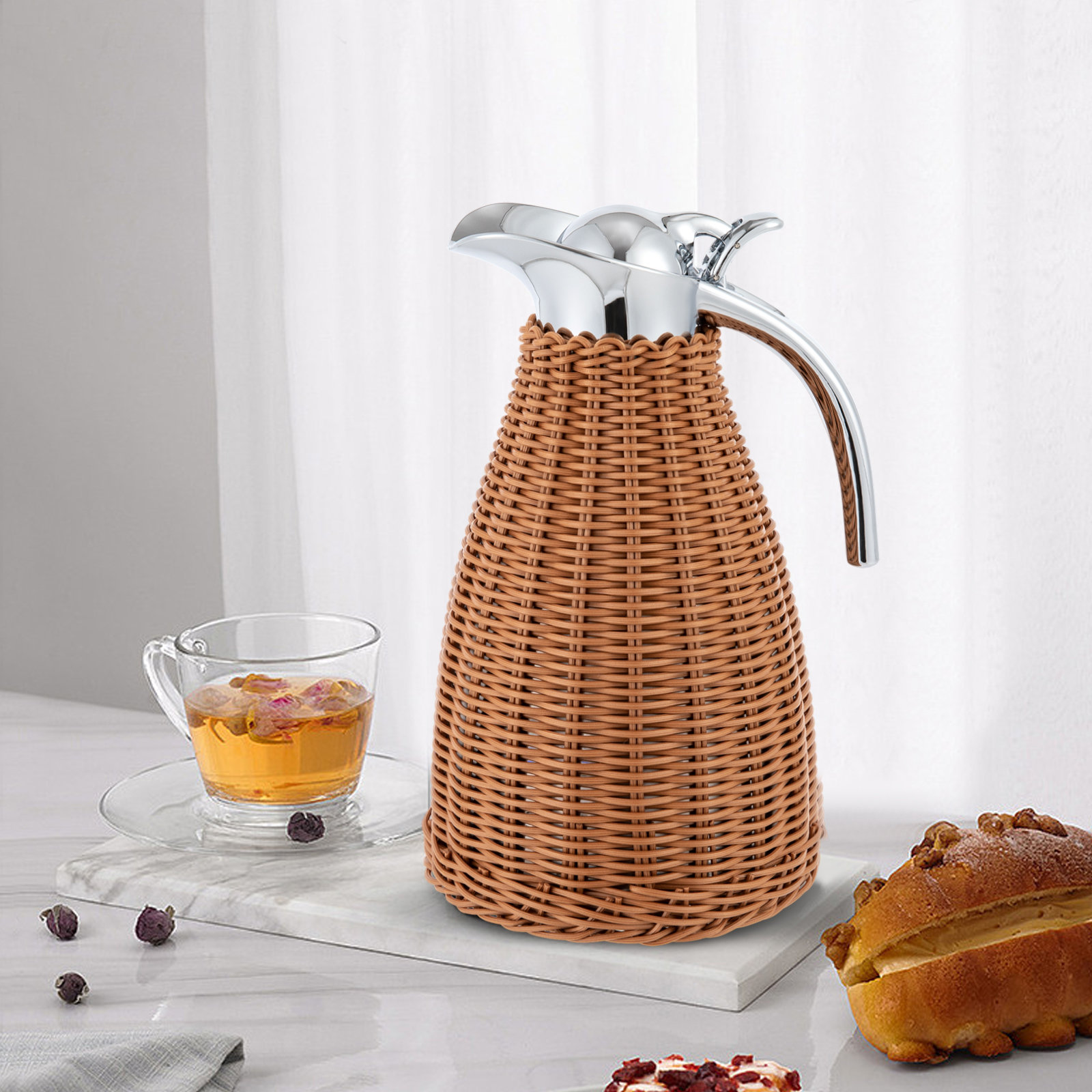 YYBUSHER Stainless Steel Coffee Thermal Jug Beverage Dispenser | Wayfair