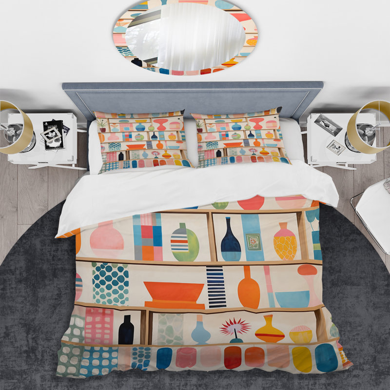 Ensemble de housse de couette rose en microfibre / polyester, Housse de couette simple + 1 taie décorative stan