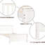 Lit plateforme blanc avec tête de lit en bois massif pour chambre à coucher simple et construction robuste