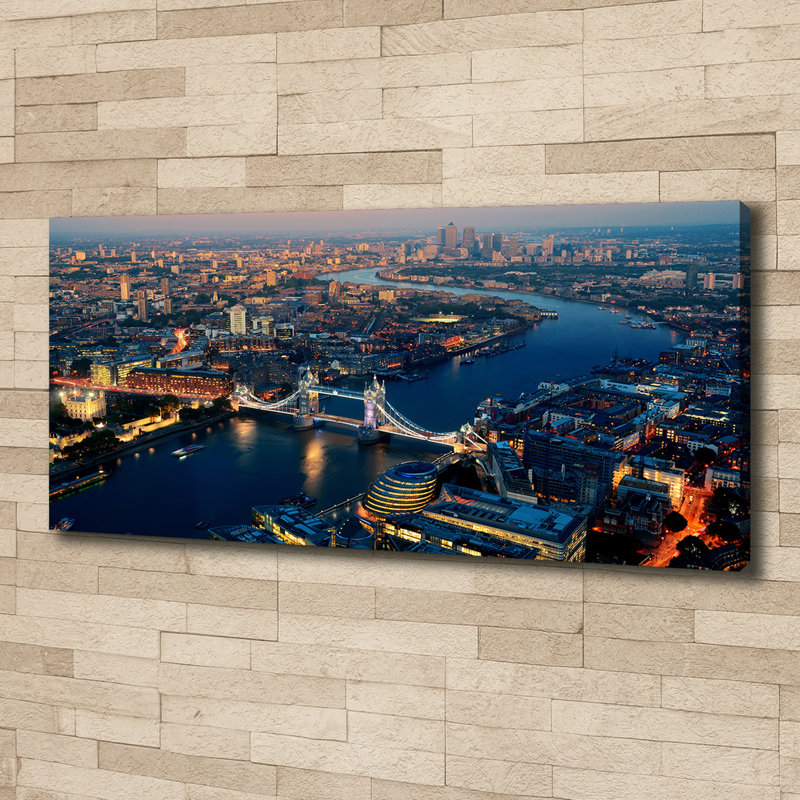 London Canvas from a Bird's Eye View 1 Piece Wrapped Canvas Wall Art