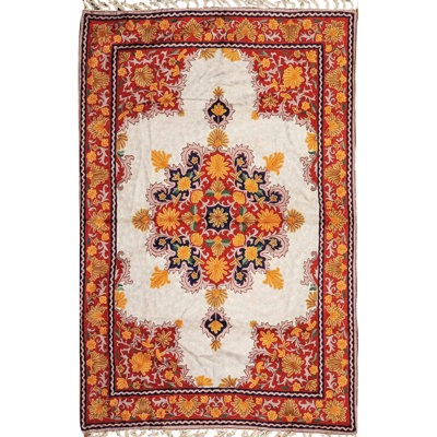 Davell Silk Oriental Indoor Rug
