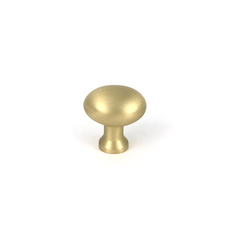 Moore Cabinet Knob, 0.98" Knob Diameter, Satin Brass