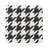 Houndstooth Cotton Sateen Cocktail Napkins-122609781