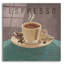 «Coffee And Co 3 Teal and Gray» par Janelle Penner, art mural en verre acrylique-2121085261