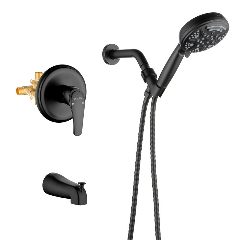 Robinet de douche, Noir mat
