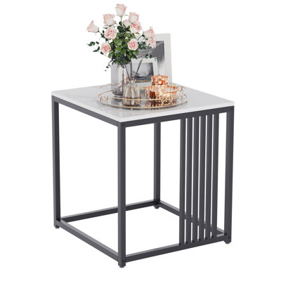 Leocadio Stone Top End Table