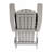 Balasi Poly Resin Folding Adirondack Chair-Indoor/Outdoor Patio Chair-909361714