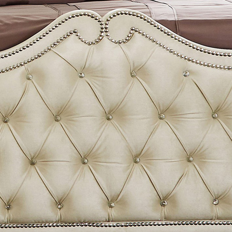 Duxbury Upholstered Wingback Bed, King