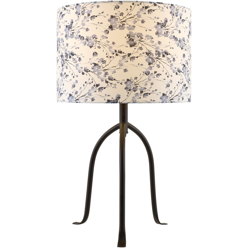 Lampe de table Richawara, Blanc / bleu / bleu foncé