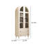 Arched Cream White Standard Bookcase