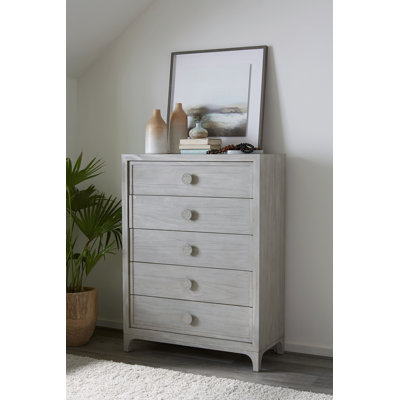 Realyn Solid Wood 40'' W 5 - Drawer Dresser
