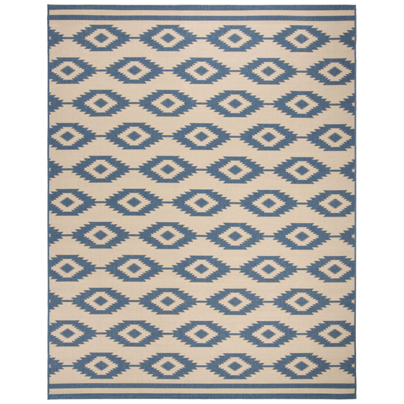 Devito Southwestern Indoor/Outdoor Area Rug, Rectangle 9' x 12'