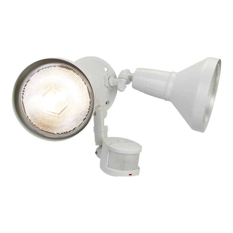 Flood Light with Motion Sensor, White