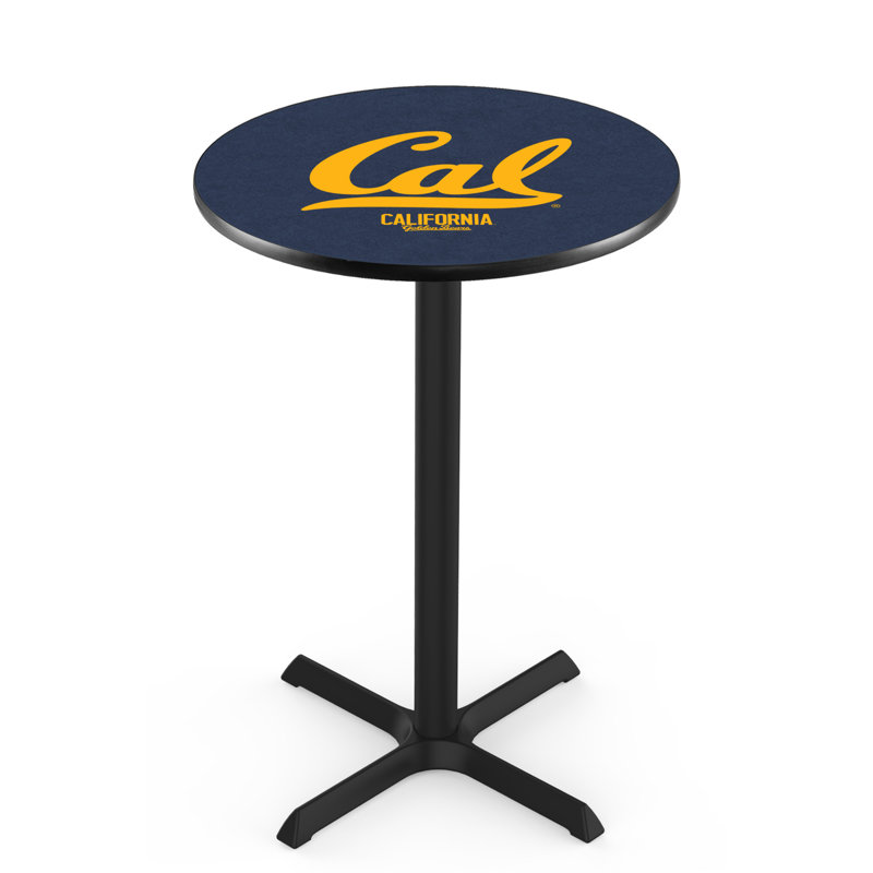 NCAA Round Metal Base Dining Table, University of California