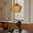 1-Light Pendant Light Single Hemp Rope