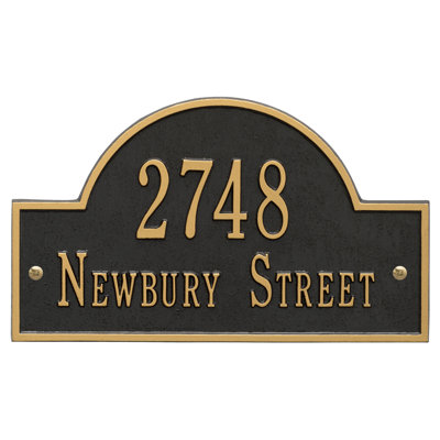 2-Line Wall Address Plaque