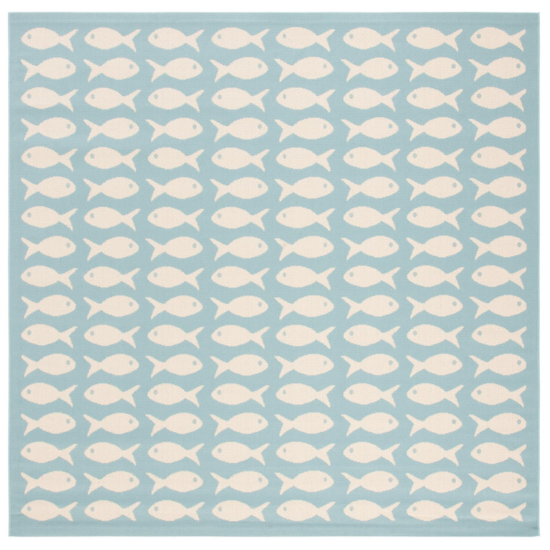 Treadaway Performance Indoor/Outdoor Area Rug, Square 4'