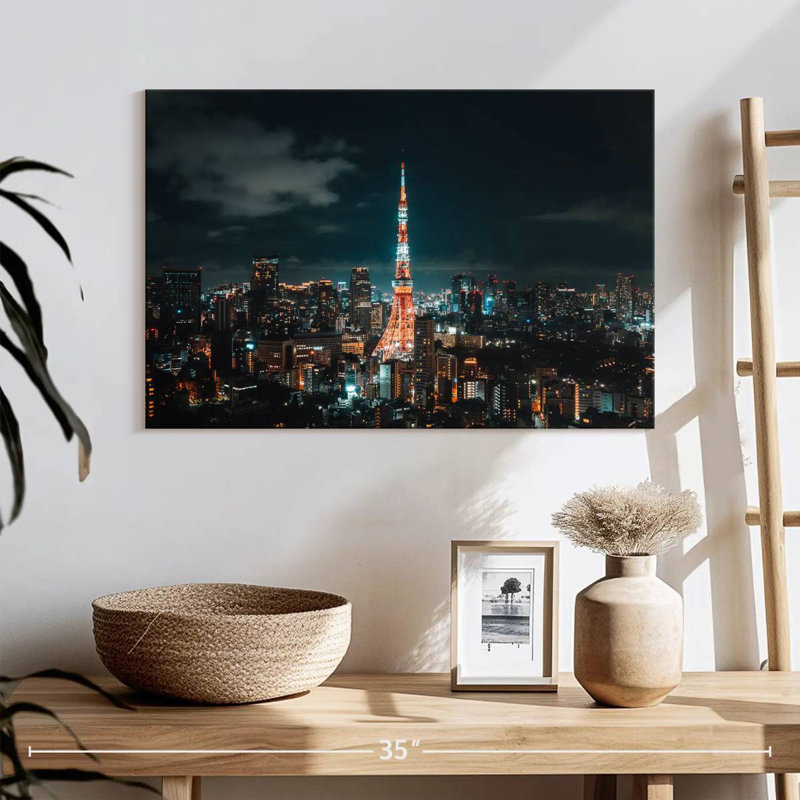 Ravi Glowing Tokyo Tower, 16" H x 24" W