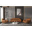 Fauteuil en cuir véritable touffeté Lamoria-70673195