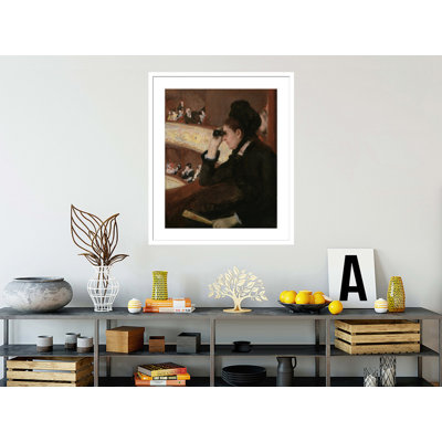 «In the Loge» par Mary Cassatt, impression giclée sur cadre